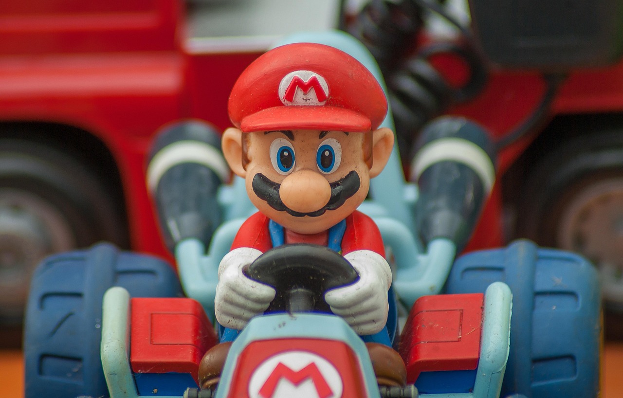MarioKart Mario in his Kart